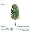 GloboStar® Artificial Garden ARECA PALM LEAF 20176 - Τεχνητό Διακοσμητικό Φύλο Φοινικόδεντρου Αρέκα Π45 x Υ125cm